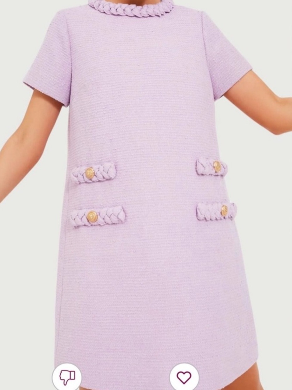 Tuckernuck NWT Crocus Petal Tweed Jackie Dress - Picture 2 of 8